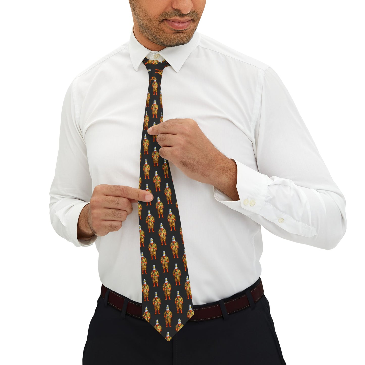 Corbata personalizada con diseño de pato, pato y ganso