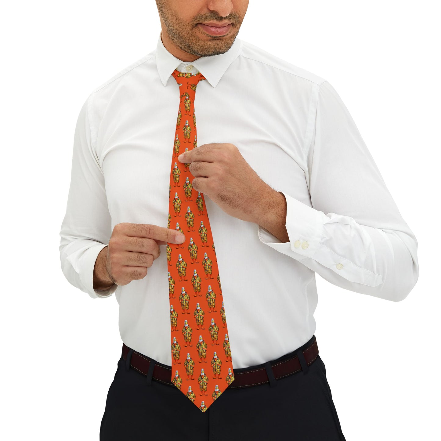 Corbata personalizada con diseño de pato, pato y ganso