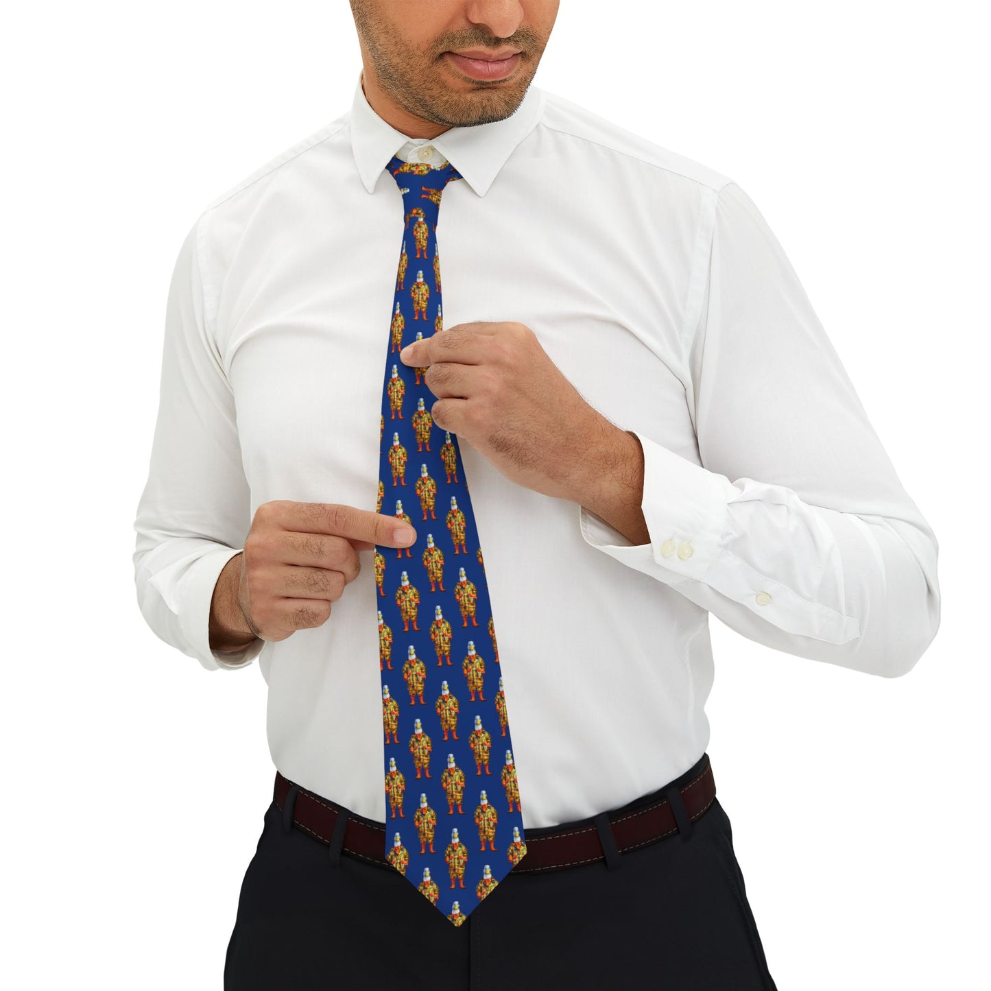 Corbata personalizada con diseño de pato, pato y ganso