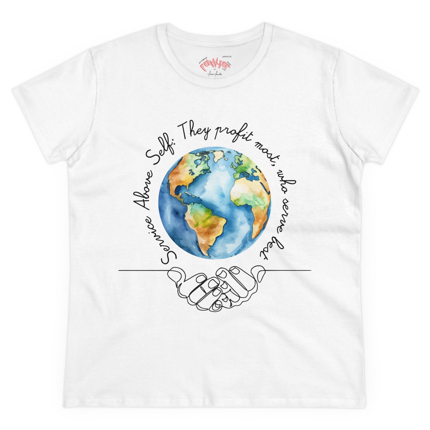 T-SHIRT WOMEN's Midweight Cotton Tee - Semi Fitted