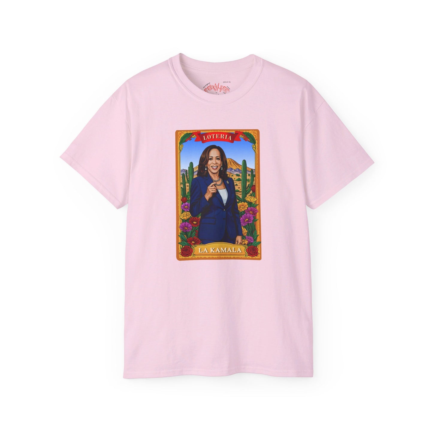 Camiseta unisex de algodón ultra fino con la tarjeta de lotería La KAMALA