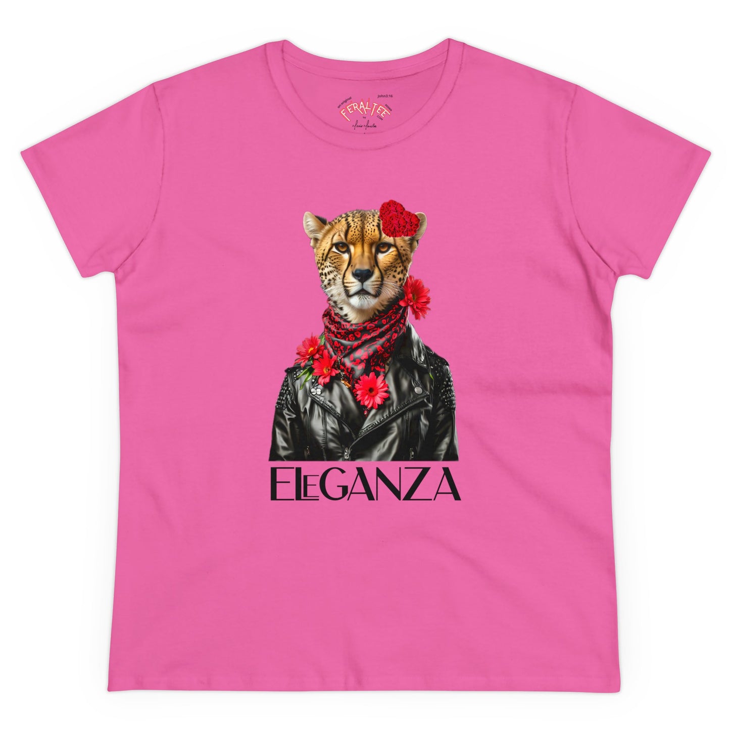 ELEGANZA Women's Midweight Cotton Tee