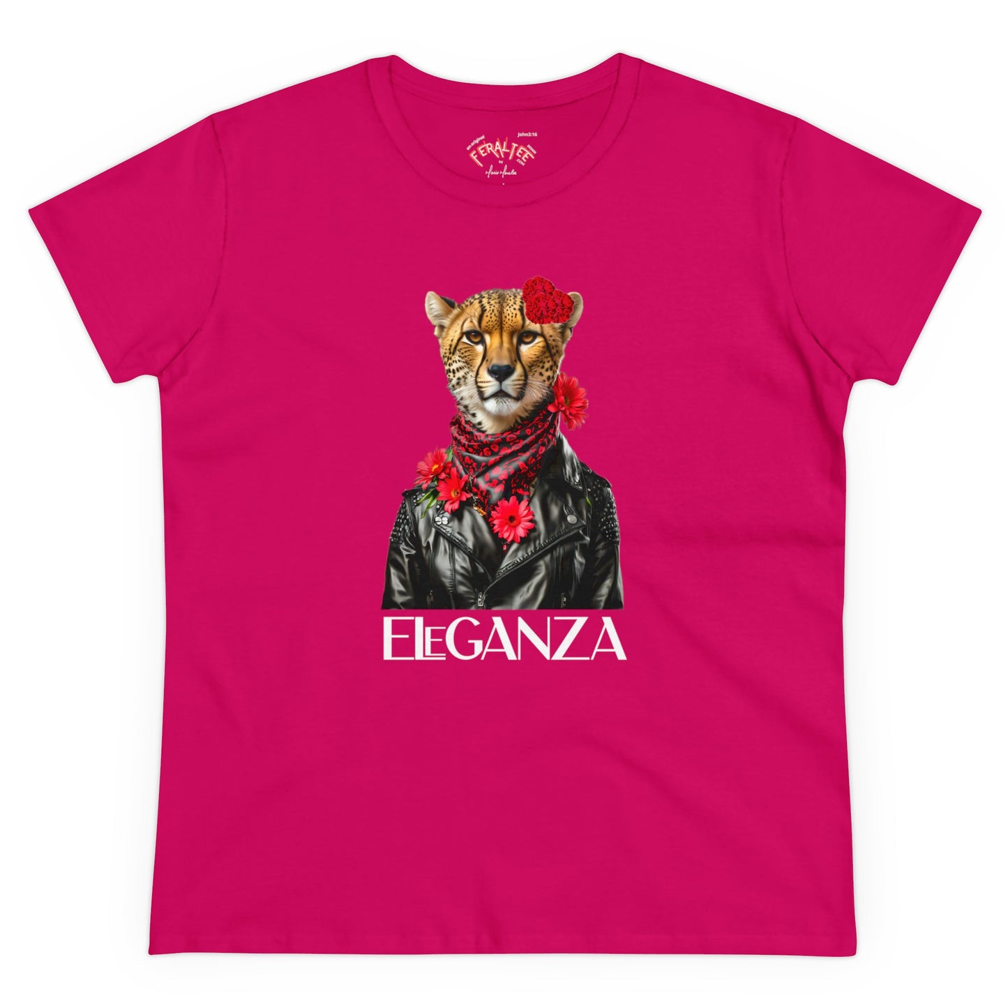 Camiseta de algodón de peso medio para mujer ELEGANZA 2