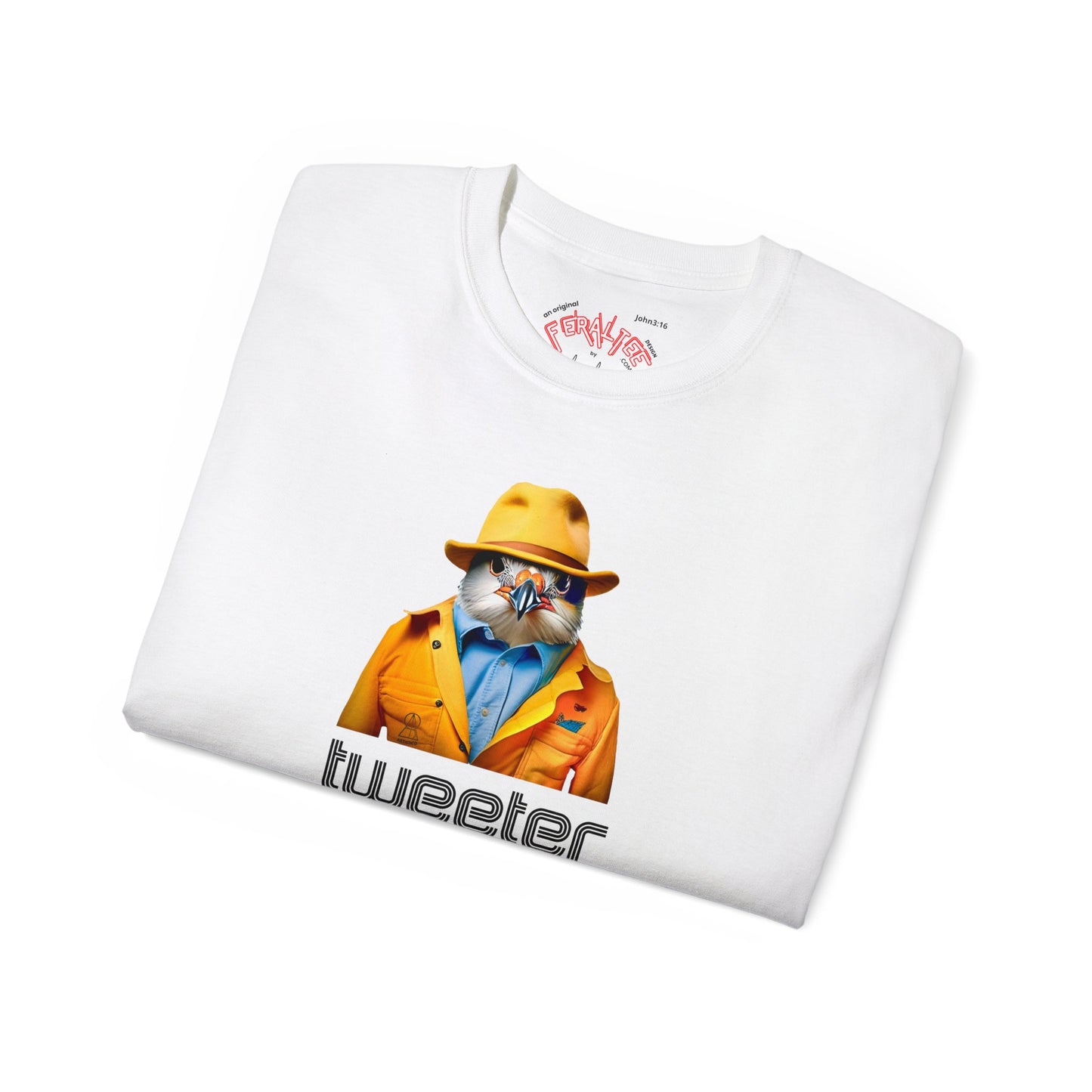 TWEETER- Camiseta Unisex de Algodón Ultra Fino