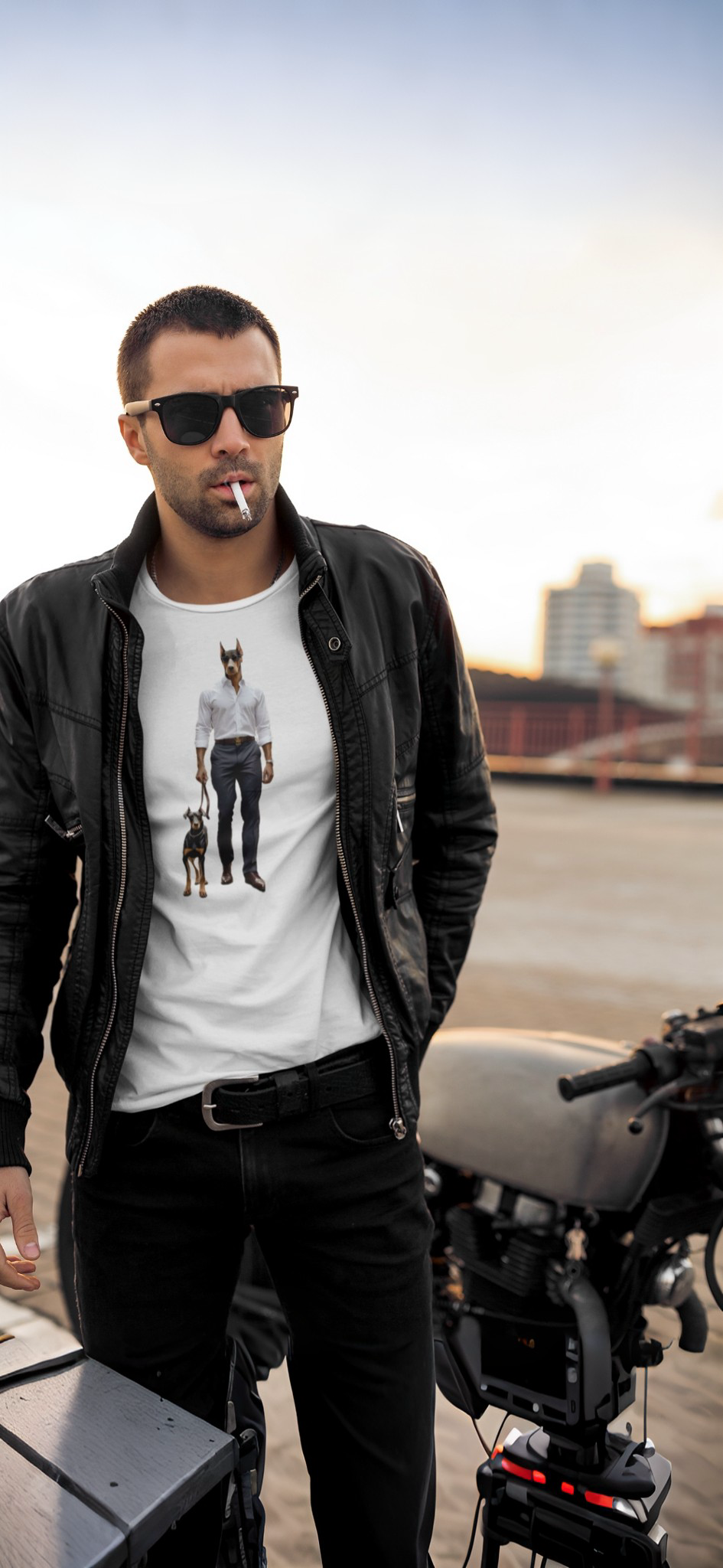 PINCHER- Camiseta Unisex de Algodón Ultrafino