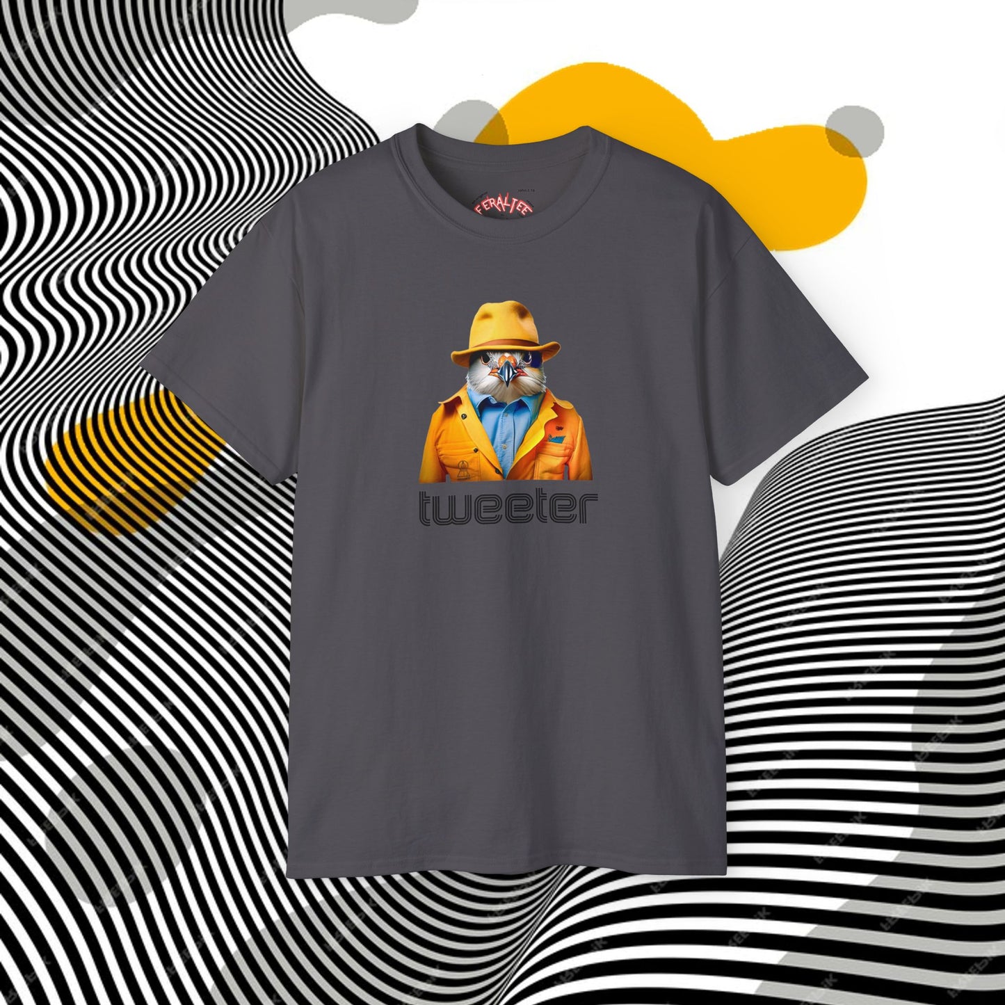 TWEETER- Camiseta Unisex de Algodón Ultra Fino