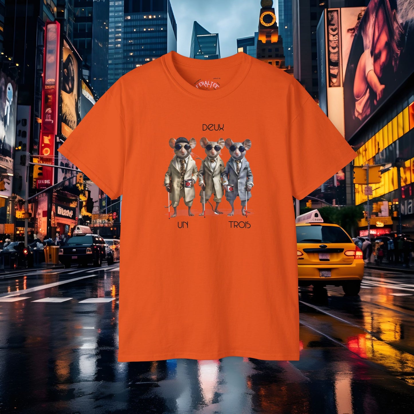 THREE BLIND MICE- Camiseta Unisex de Algodón Ultra Fino