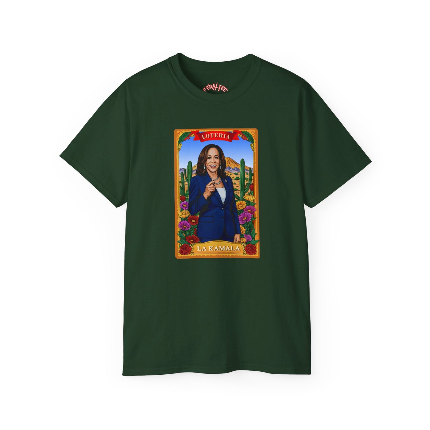 Camiseta unisex de algodón ultra fino con la tarjeta de lotería La KAMALA