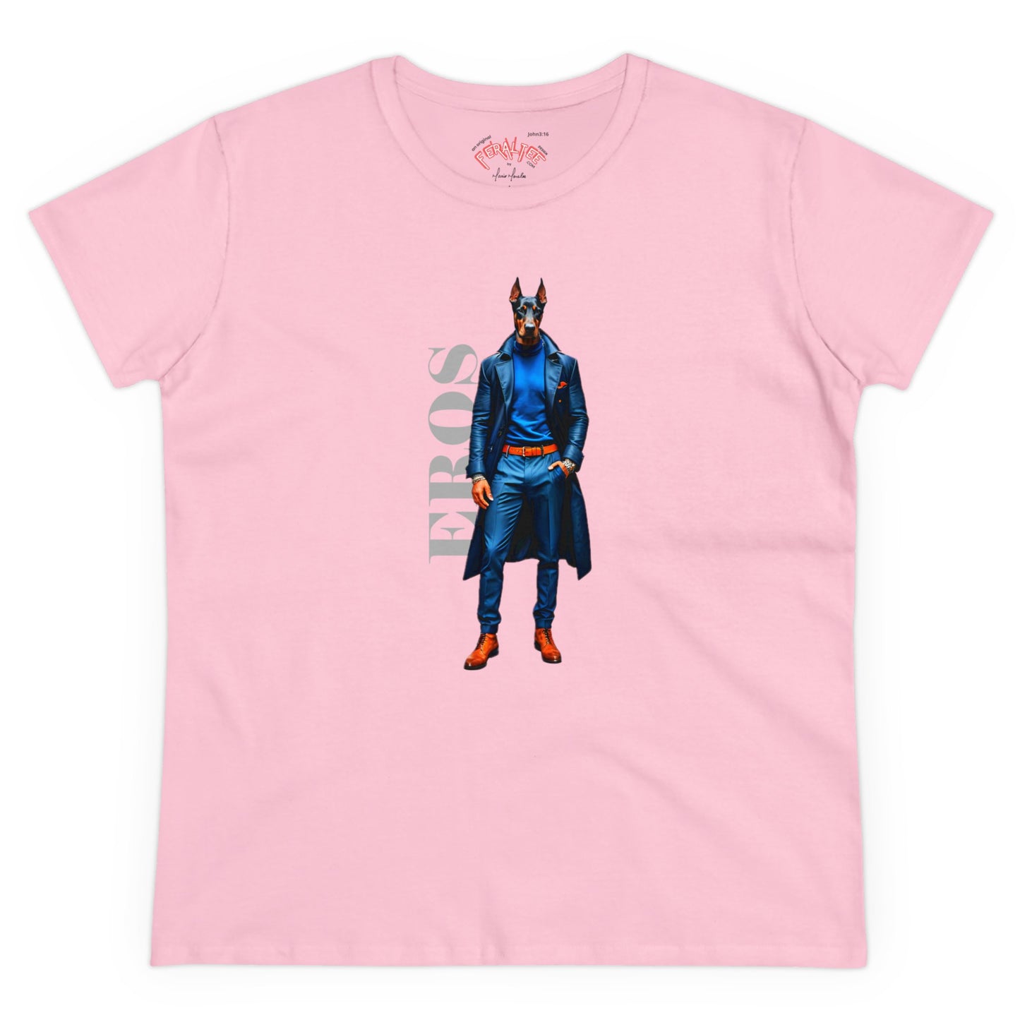 Camiseta de algodón de peso medio para mujer EROS