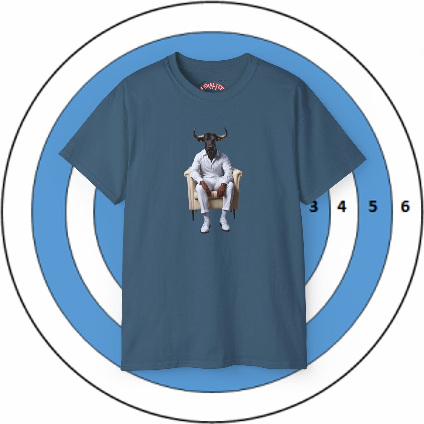 SITTING BULL - Camiesta Unisex de Algodón Ultrafino