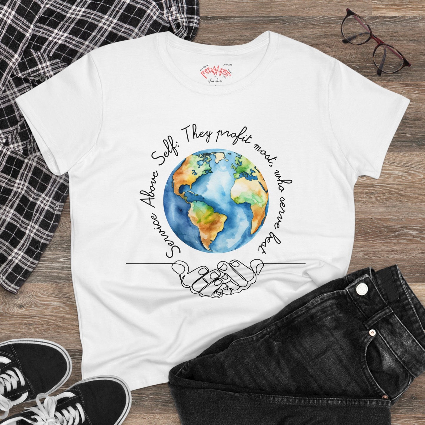 T-SHIRT WOMEN's Midweight Cotton Tee - Semi Fitted