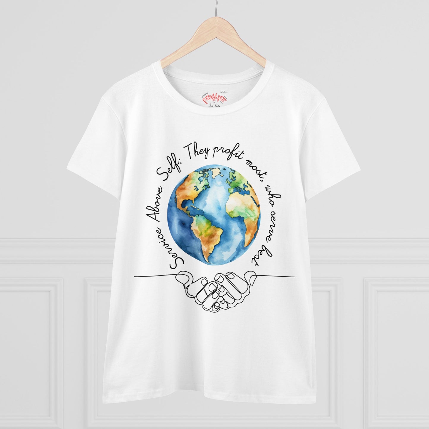 T-SHIRT WOMEN's Midweight Cotton Tee - Semi Fitted