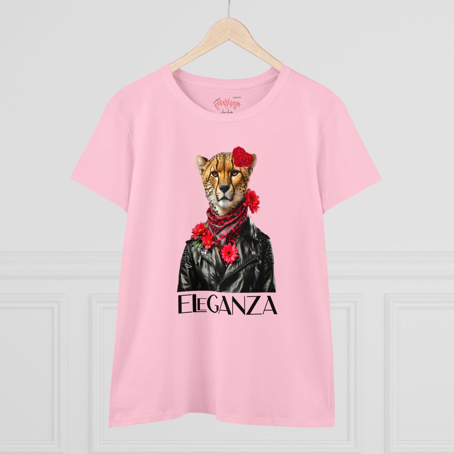 ELEGANZA Women's Midweight Cotton Tee