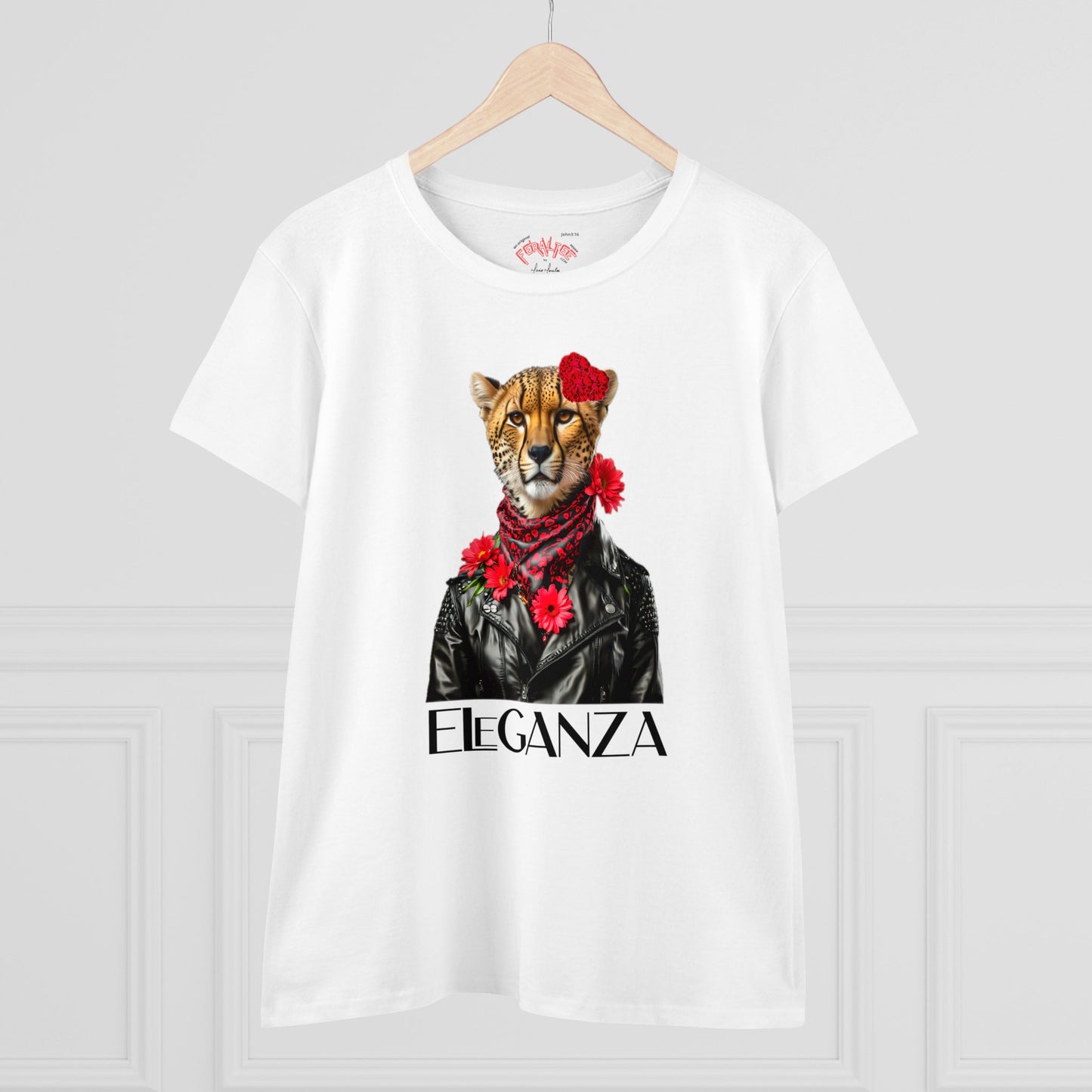 ELEGANZA Women's Midweight Cotton Tee