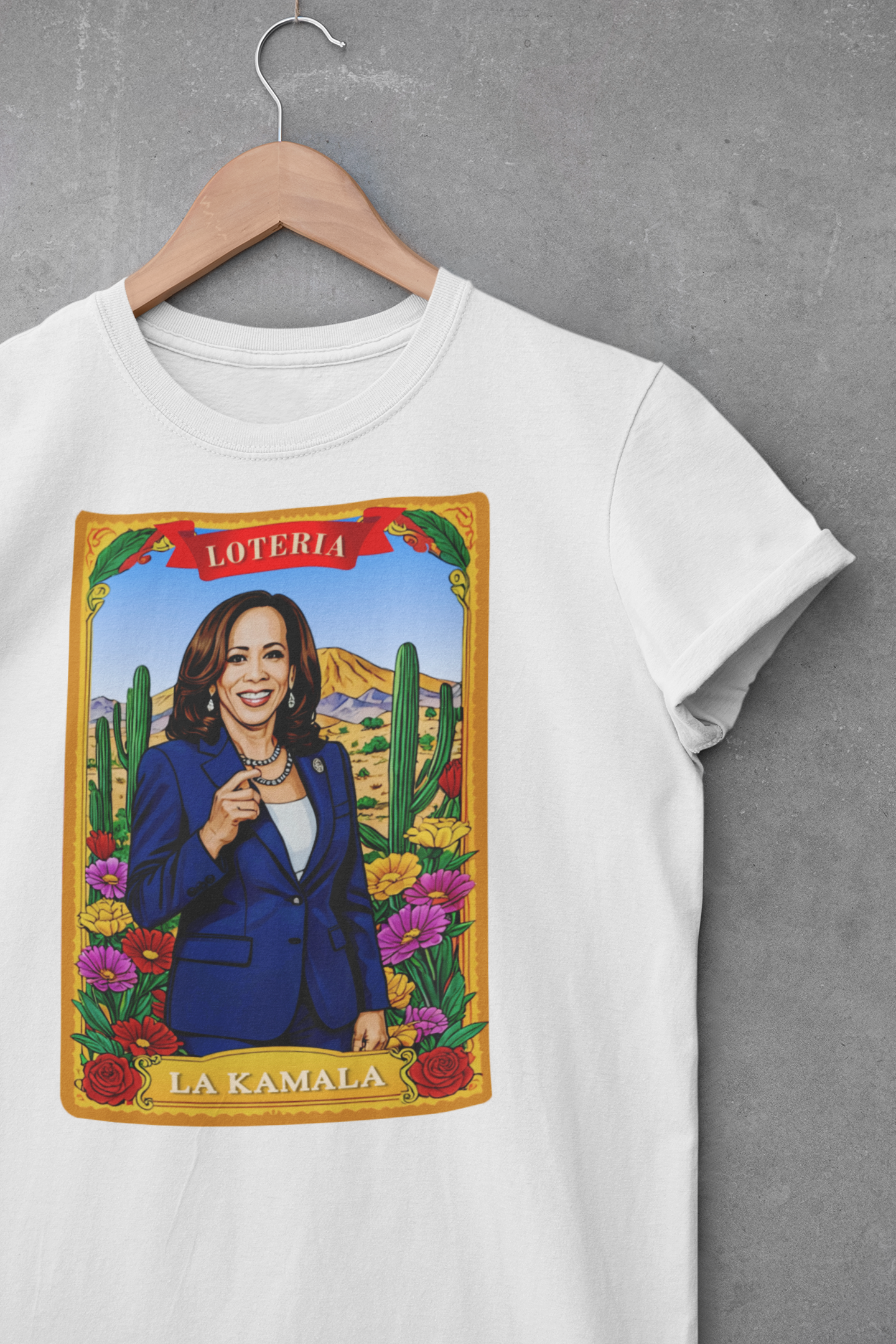 Camiseta unisex de algodón ultra fino con la tarjeta de lotería La KAMALA