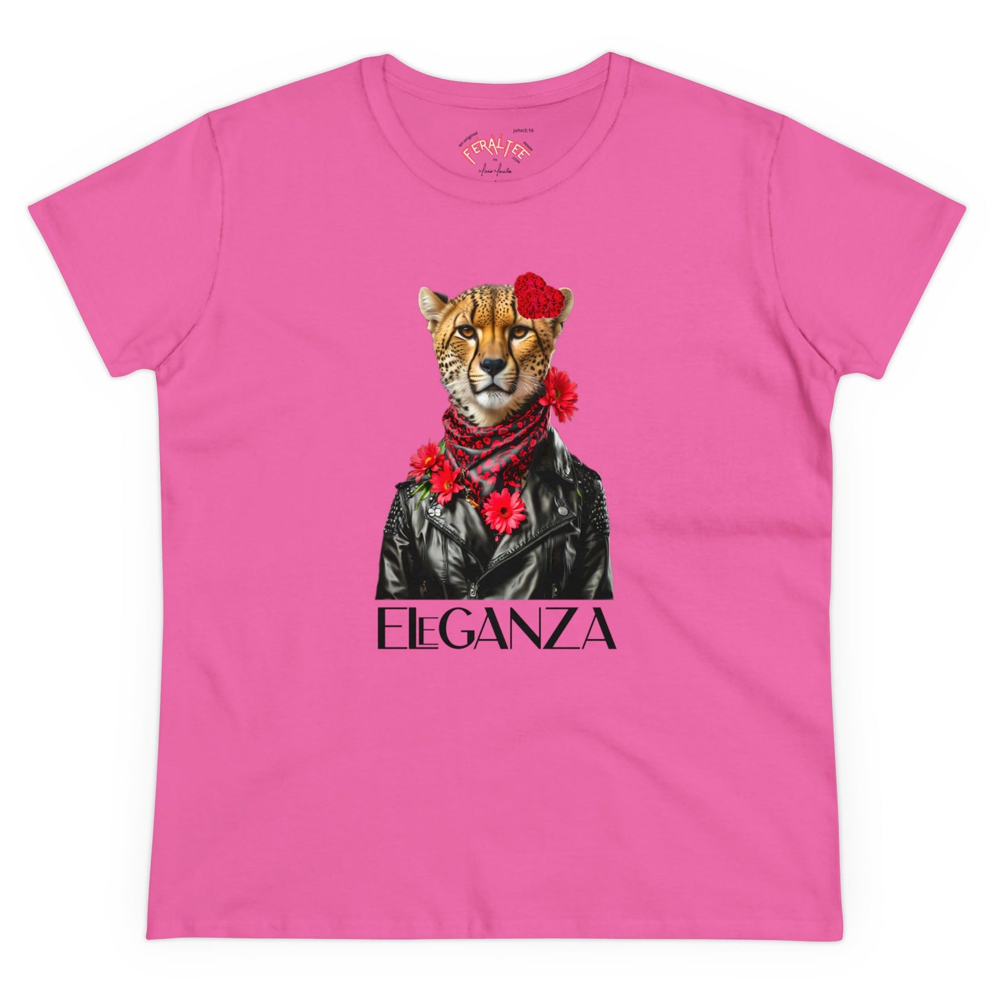 Camiseta de algodón de peso medio para mujer ELEGANZA 2