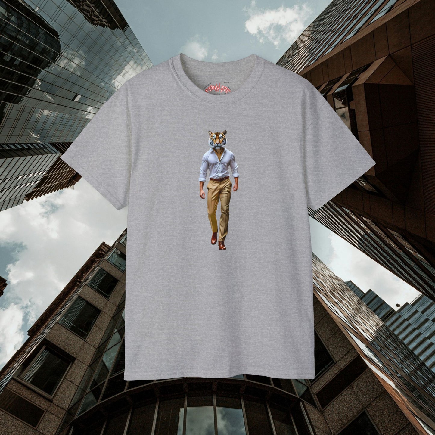 POUNCE- Camiseta Unisex de Algodón Ultrafino