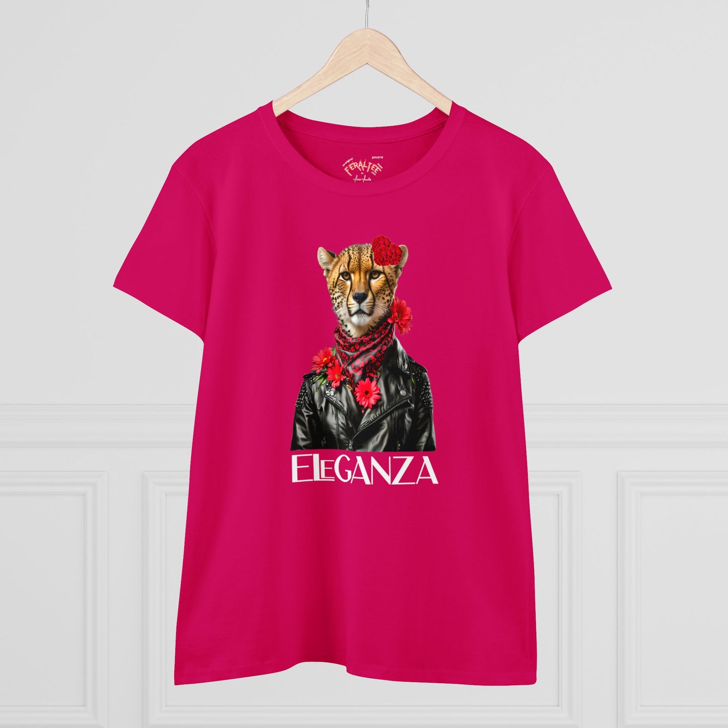 ELEGANZA Women's Midweight Cotton Tee