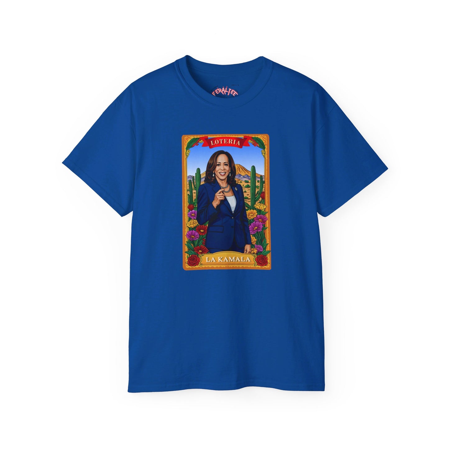 Camiseta unisex de algodón ultra fino con la tarjeta de lotería La KAMALA