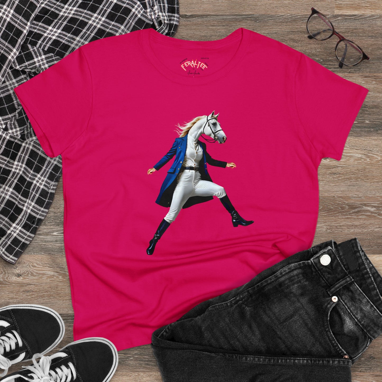 BELLE Women's Midweight Cotton Tee