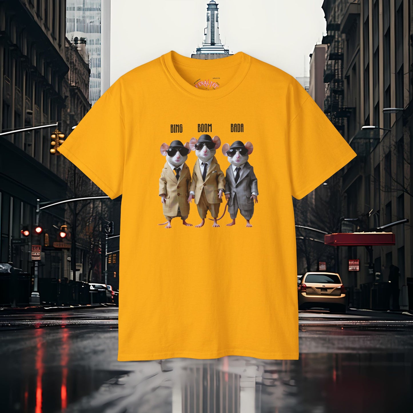 BADA BING- BADABOOM- Camiseta Unisex de Algodón Ultra Fino