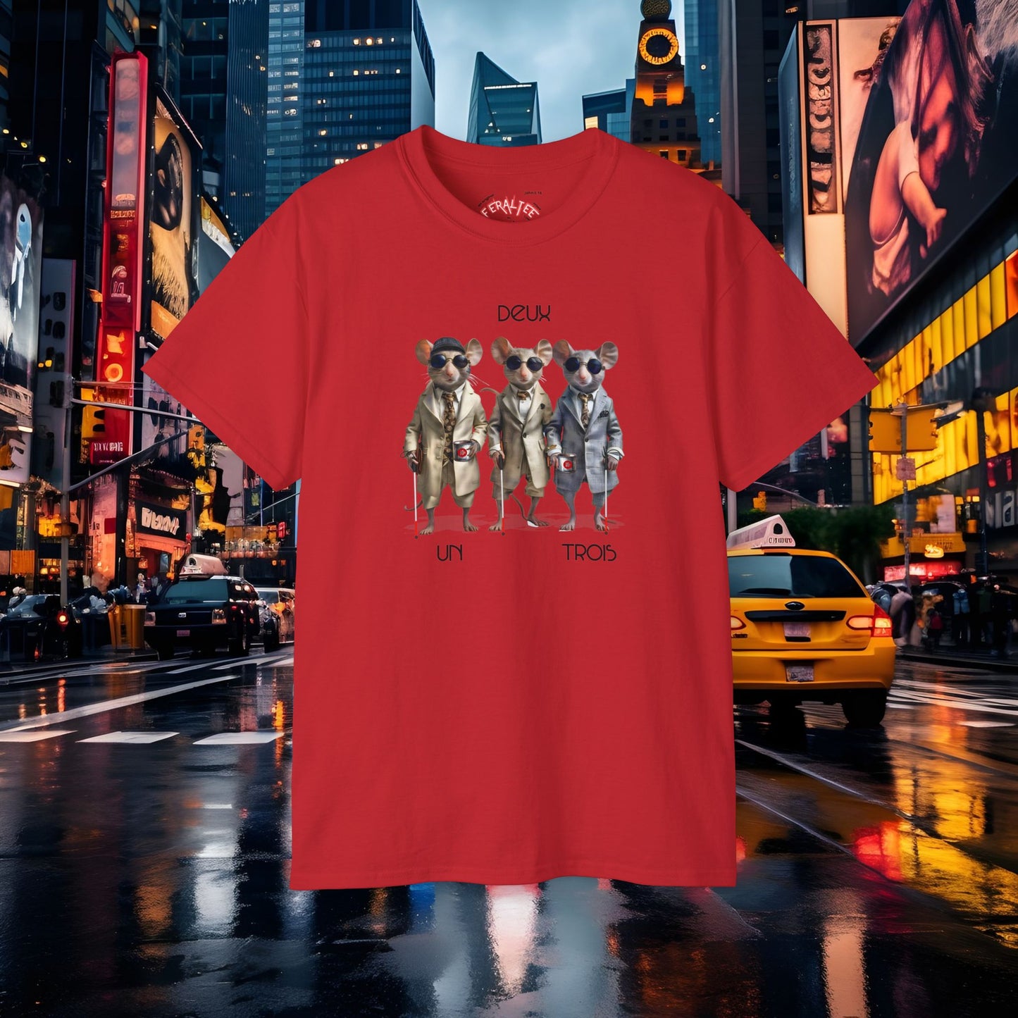 THREE BLIND MICE- Camiseta Unisex de Algodón Ultra Fino