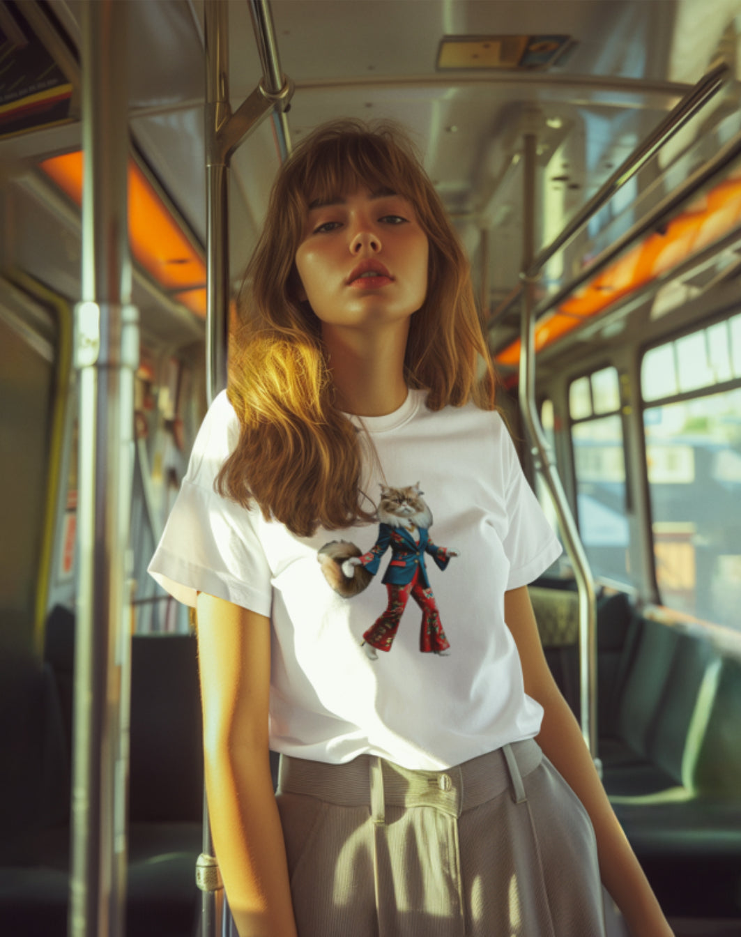 PURRR-FECT- Camiseta Unisex de Algodón Ultrafino
