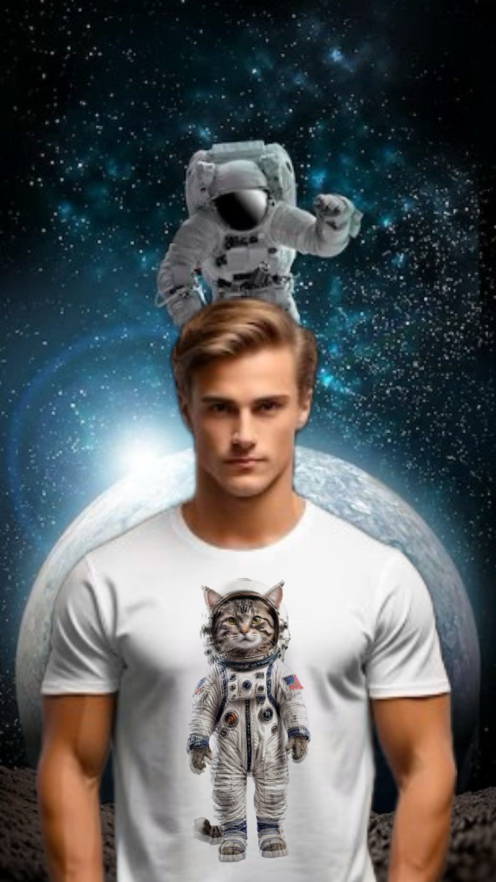 MAURICE/ SPACE COWBOY- Camiseta Unisex de Algodón Ultra Fino