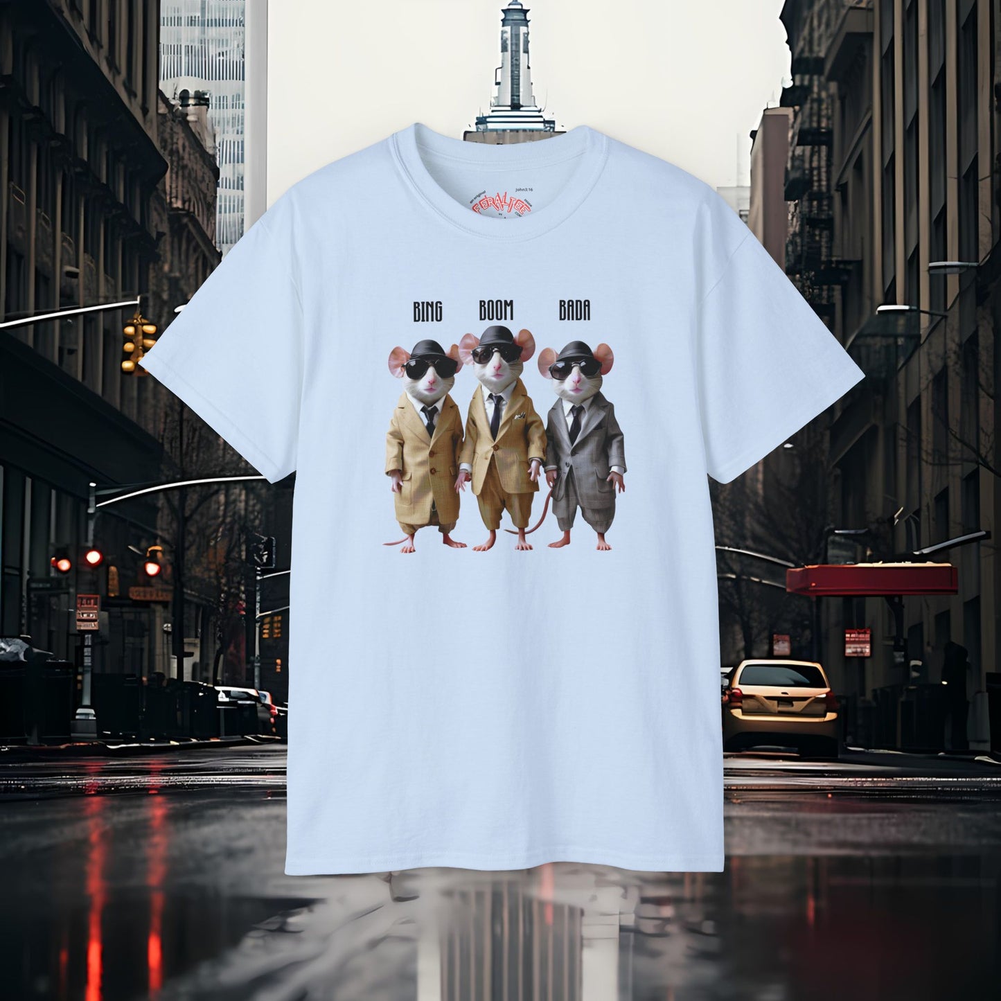 BADA BING- BADABOOM- Camiseta Unisex de Algodón Ultra Fino