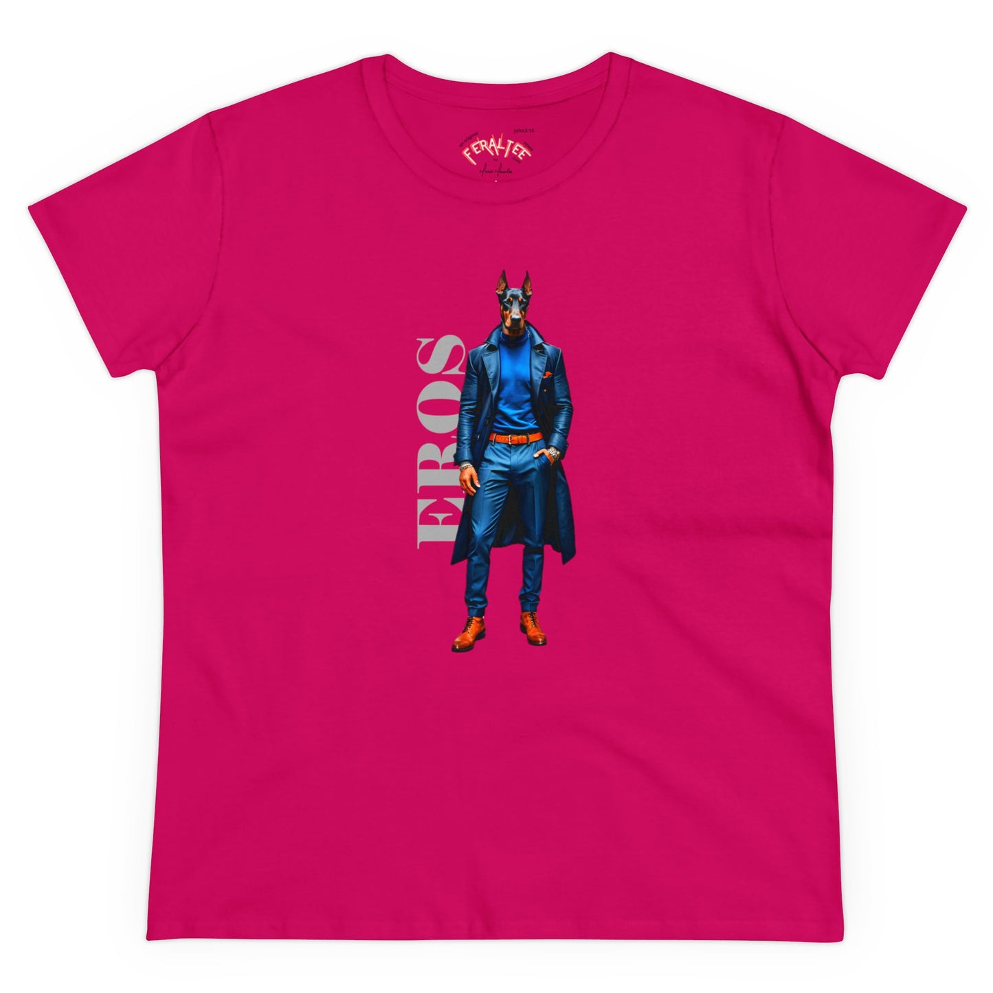 Camiseta de algodón de peso medio para mujer EROS