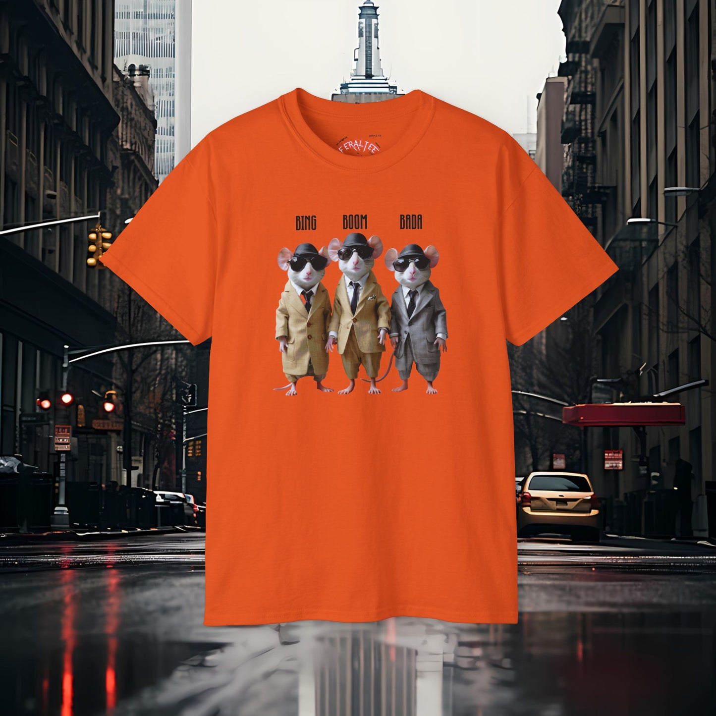 BADA BING- BADABOOM- Camiseta Unisex de Algodón Ultra Fino