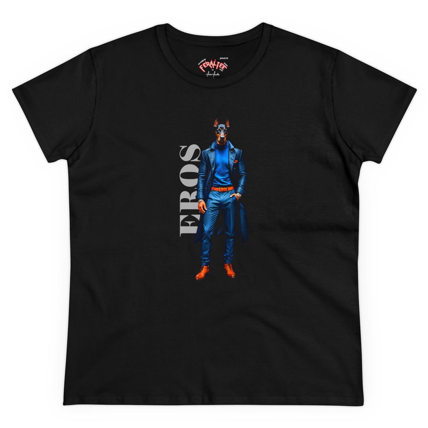 Camiseta de algodón de peso medio para mujer EROS
