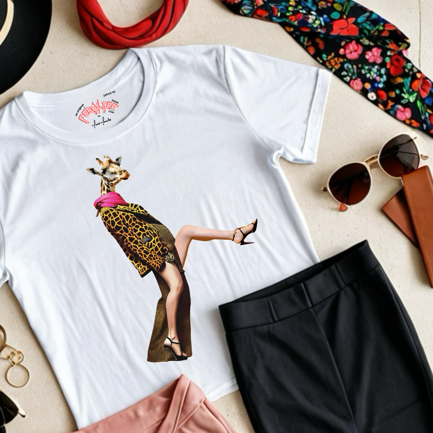 Camiseta de algodón de peso medio para mujer de ALTA MODA