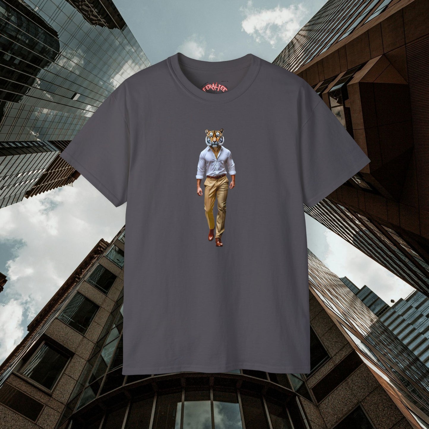 POUNCE- Camiseta Unisex de Algodón Ultrafino
