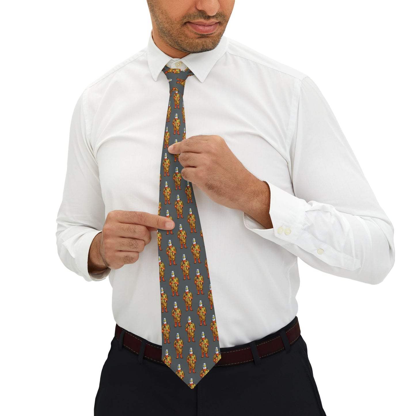 Corbata personalizada con diseño de pato, pato y ganso