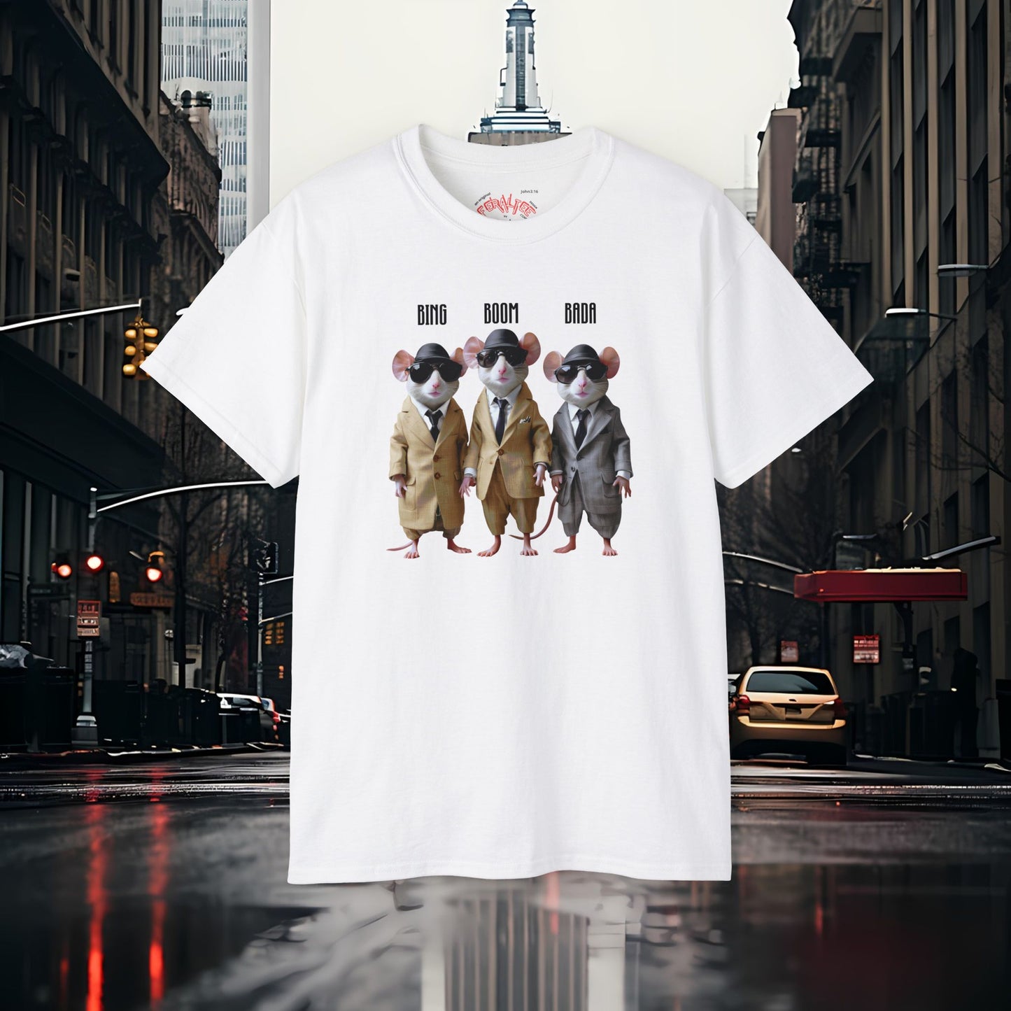 BADA BING- BADABOOM- Camiseta Unisex de Algodón Ultra Fino