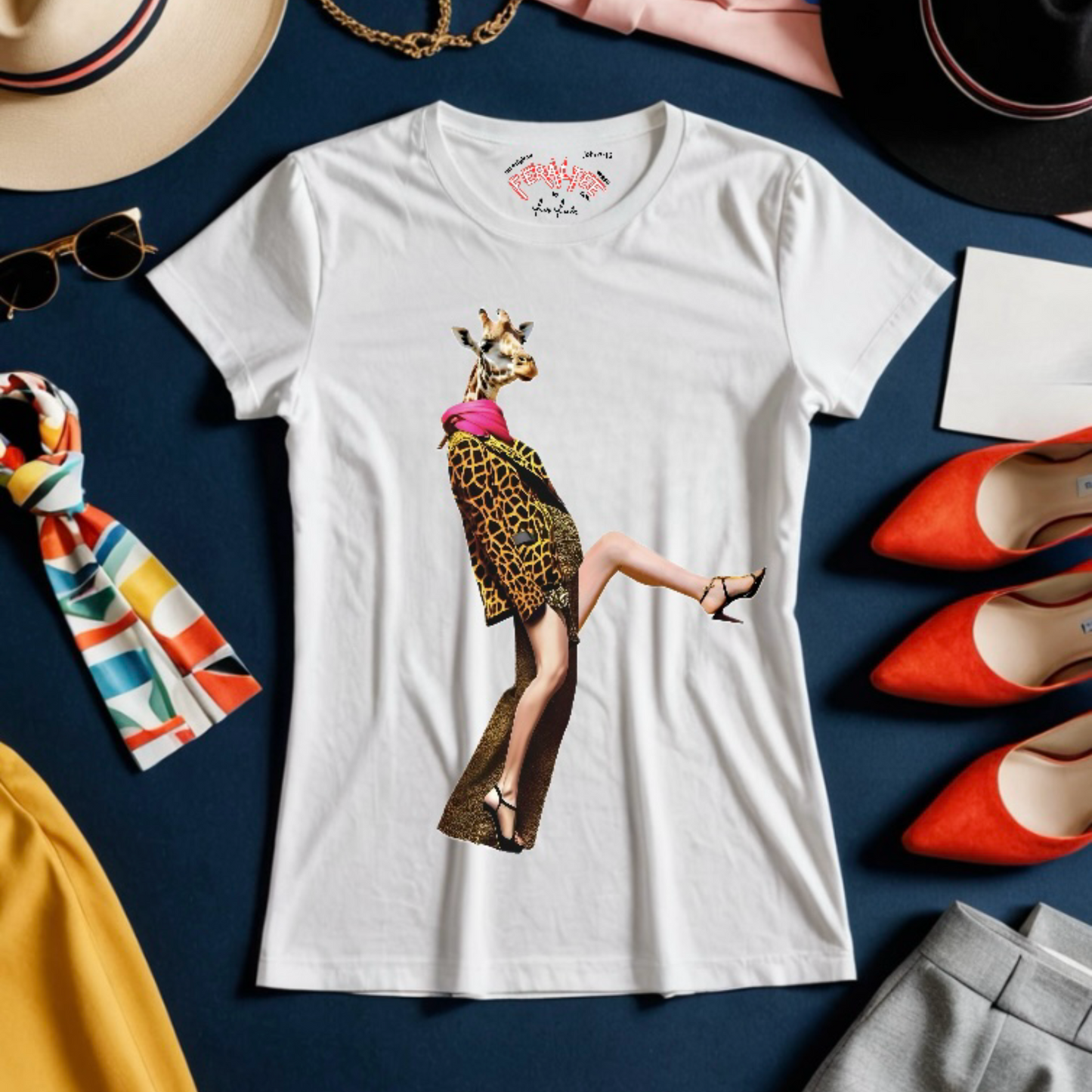 Camiseta de algodón de peso medio para mujer de ALTA MODA