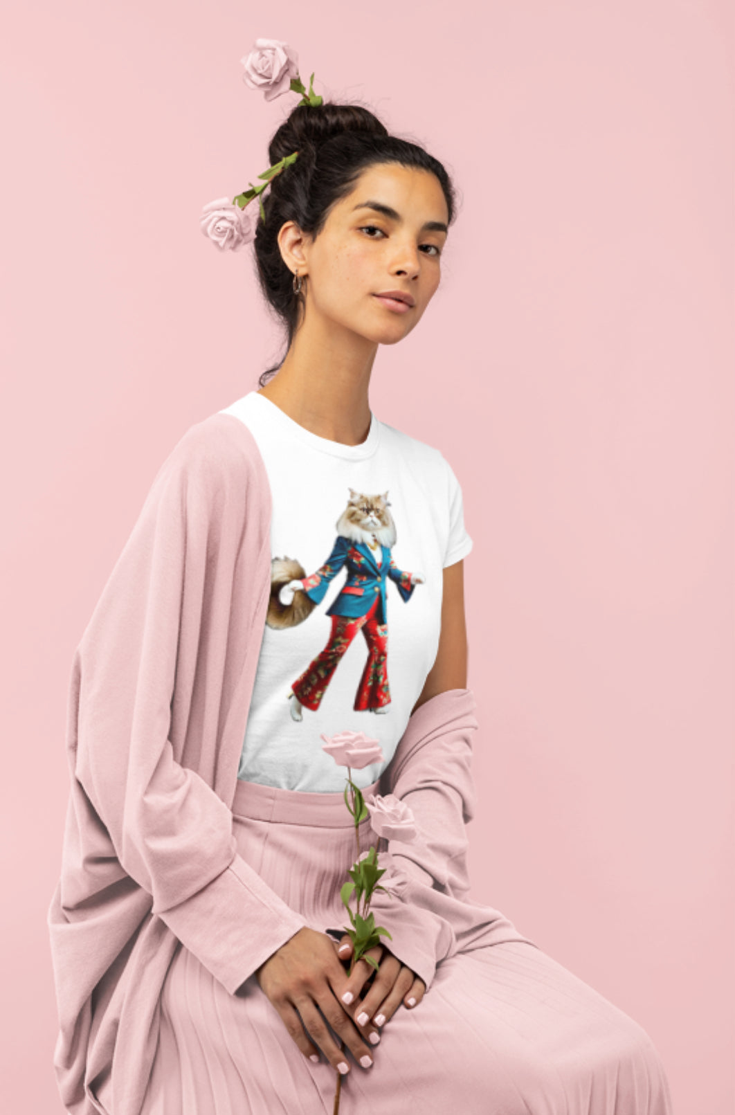 PURRR-FECT- Camiseta Unisex de Algodón Ultrafino