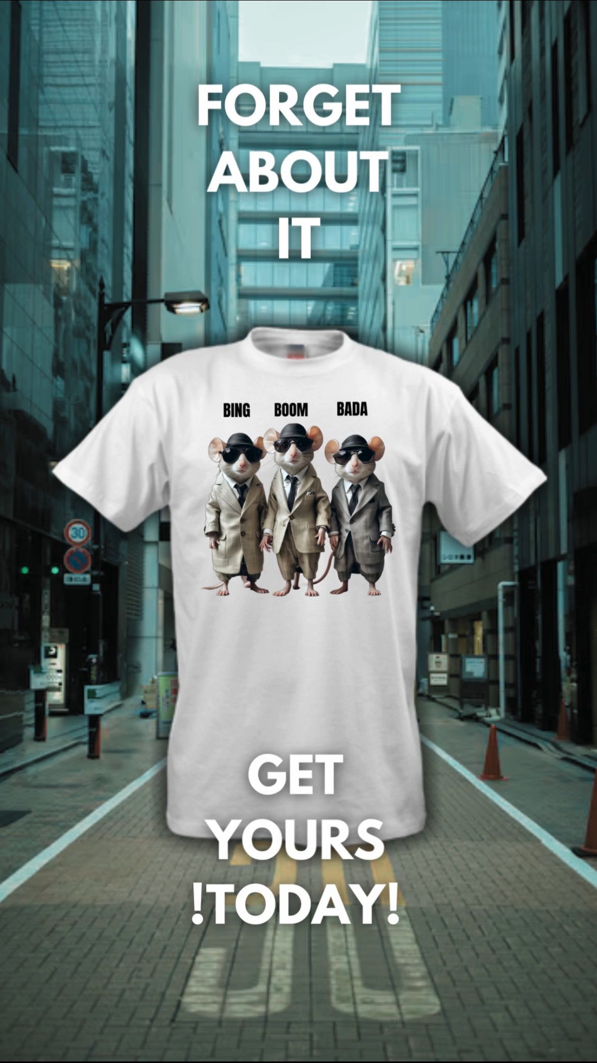 BADA BING- BADABOOM- Camiseta Unisex de Algodón Ultra Fino