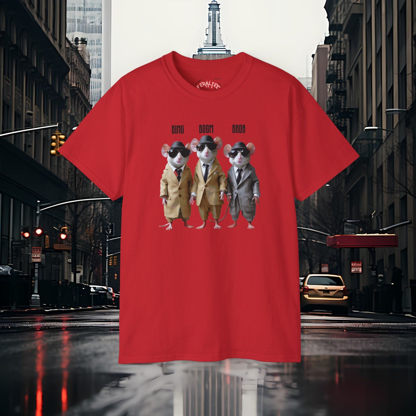 BADA BING- BADABOOM- Camiseta Unisex de Algodón Ultra Fino