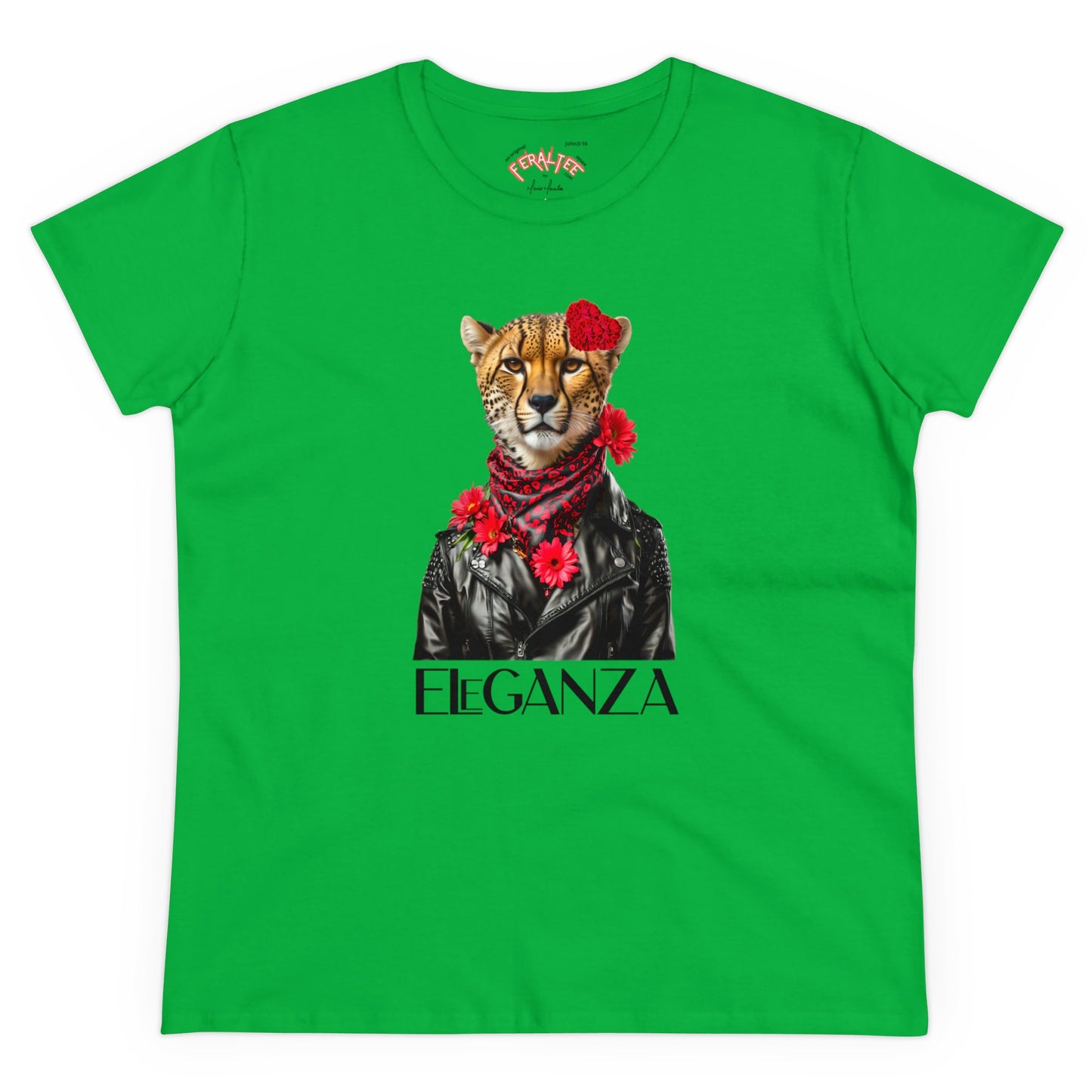 Camiseta de algodón de peso medio para mujer ELEGANZA 2