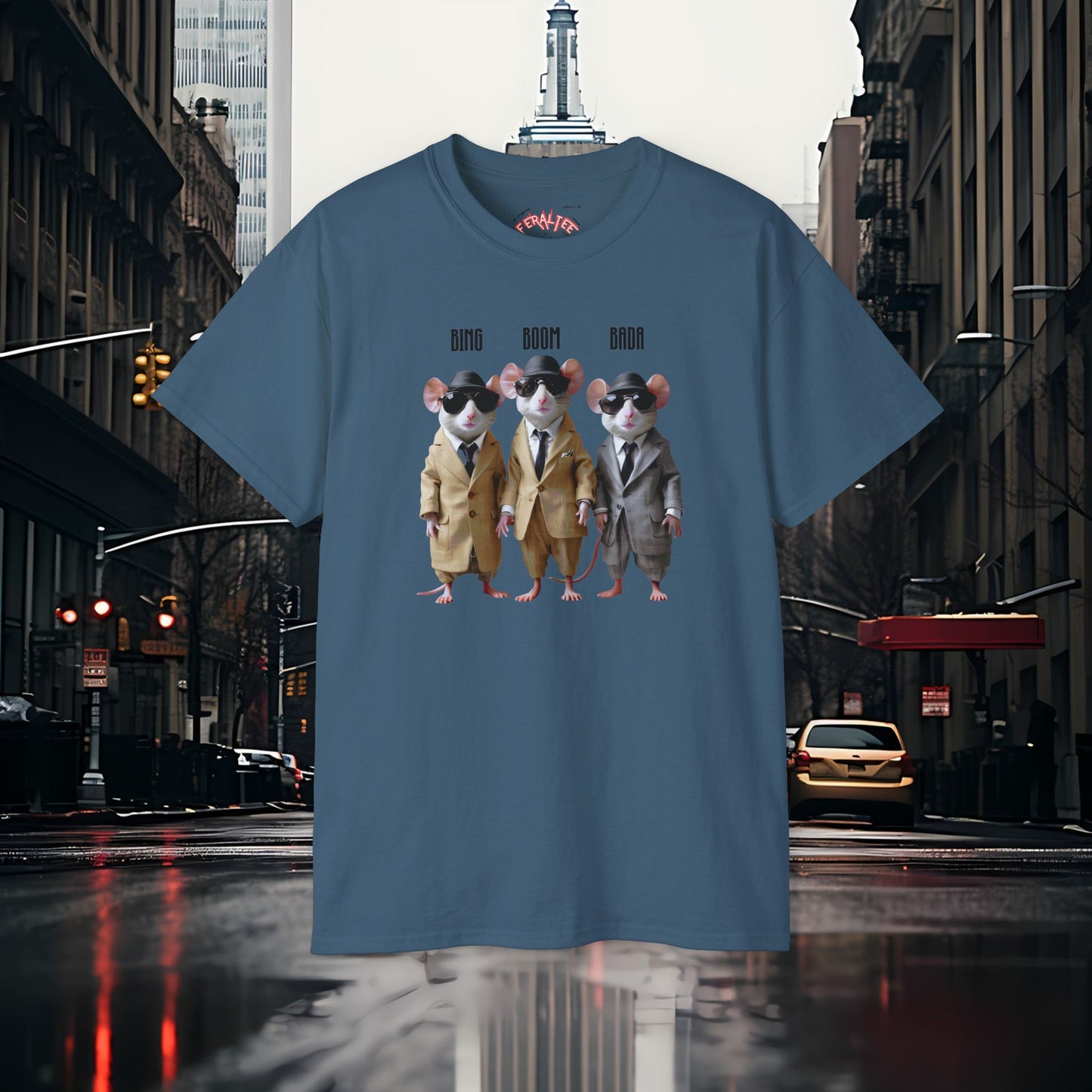 BADA BING- BADABOOM- Camiseta Unisex de Algodón Ultra Fino