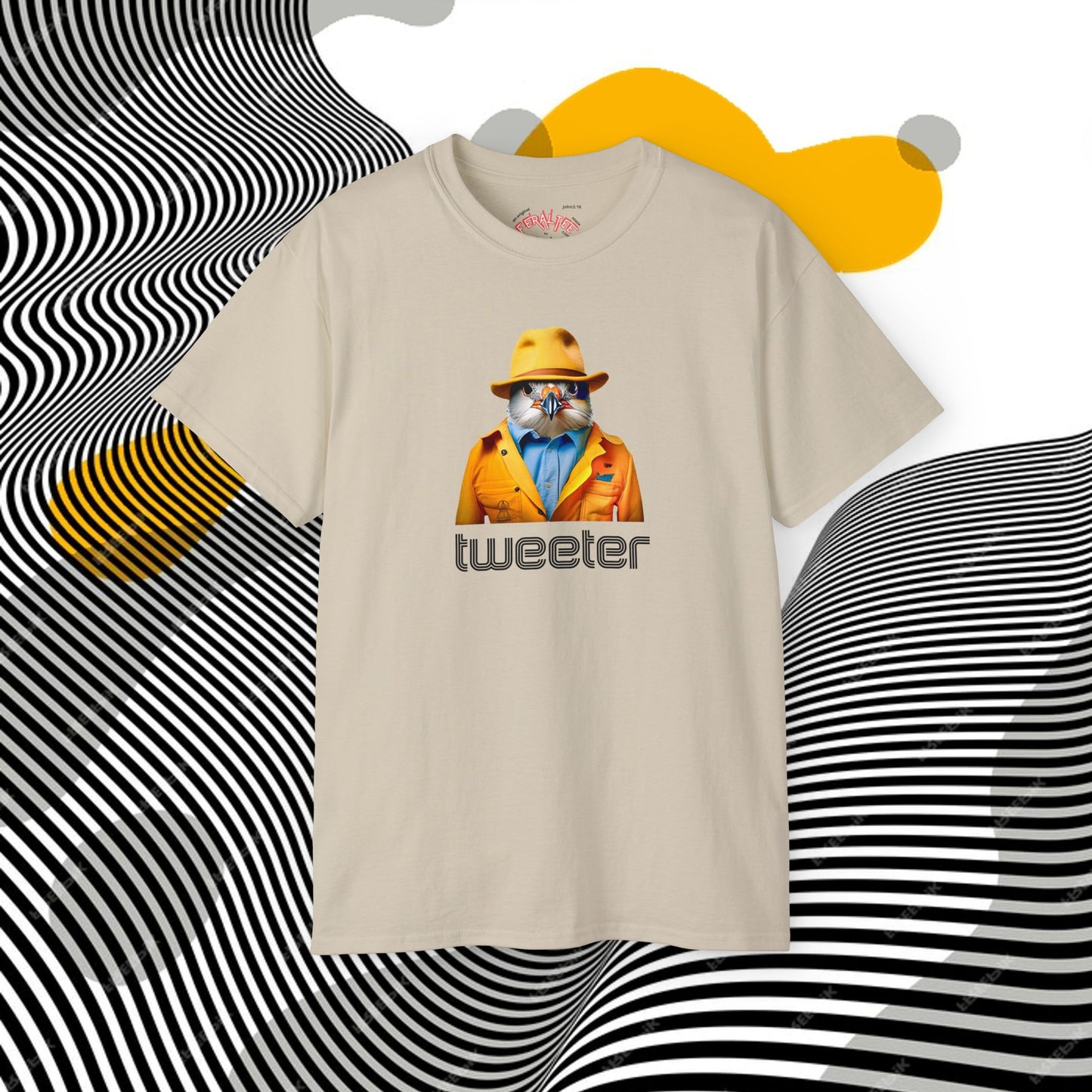 TWEETER- Camiseta Unisex de Algodón Ultra Fino