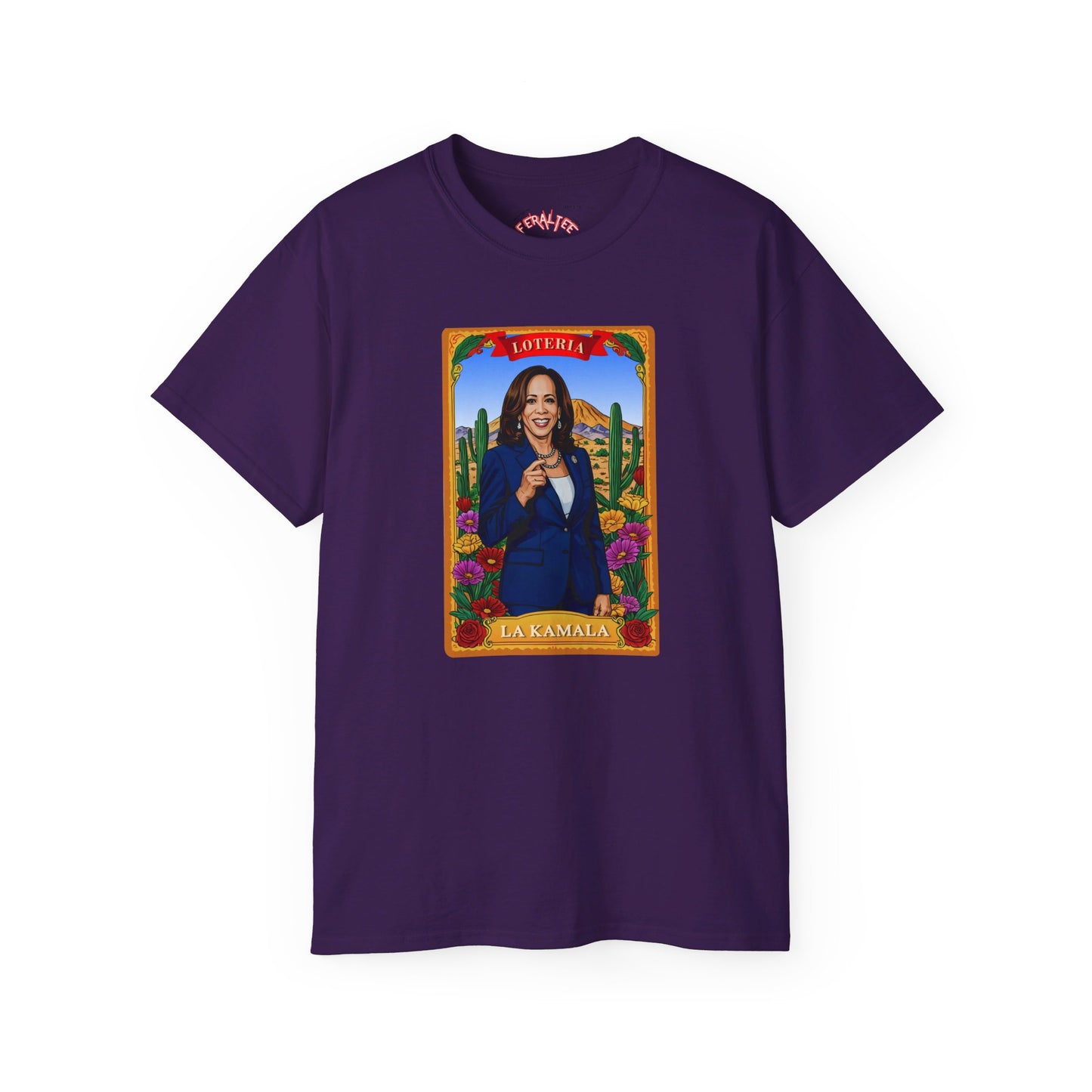 Camiseta unisex de algodón ultra fino con la tarjeta de lotería La KAMALA