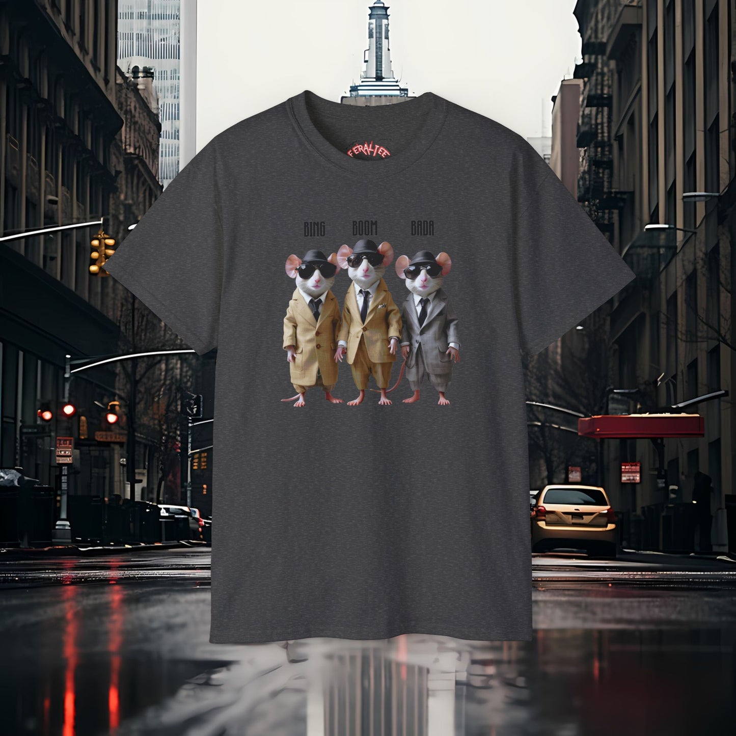 BADA BING- BADABOOM- Camiseta Unisex de Algodón Ultra Fino