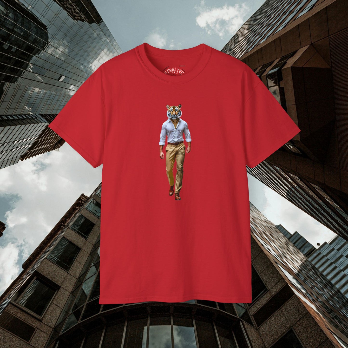 POUNCE- Camiseta Unisex de Algodón Ultrafino