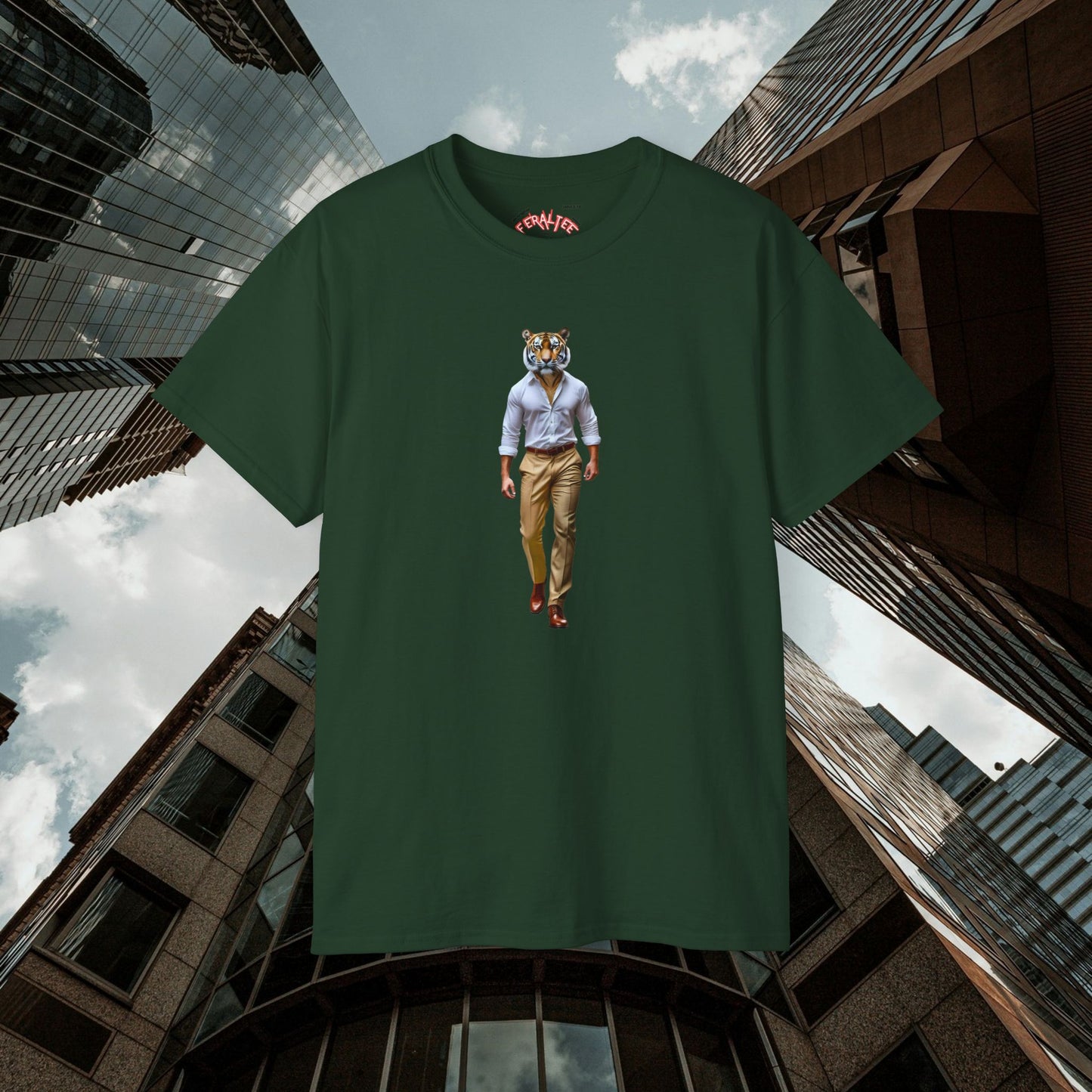 POUNCE- Camiseta Unisex de Algodón Ultrafino