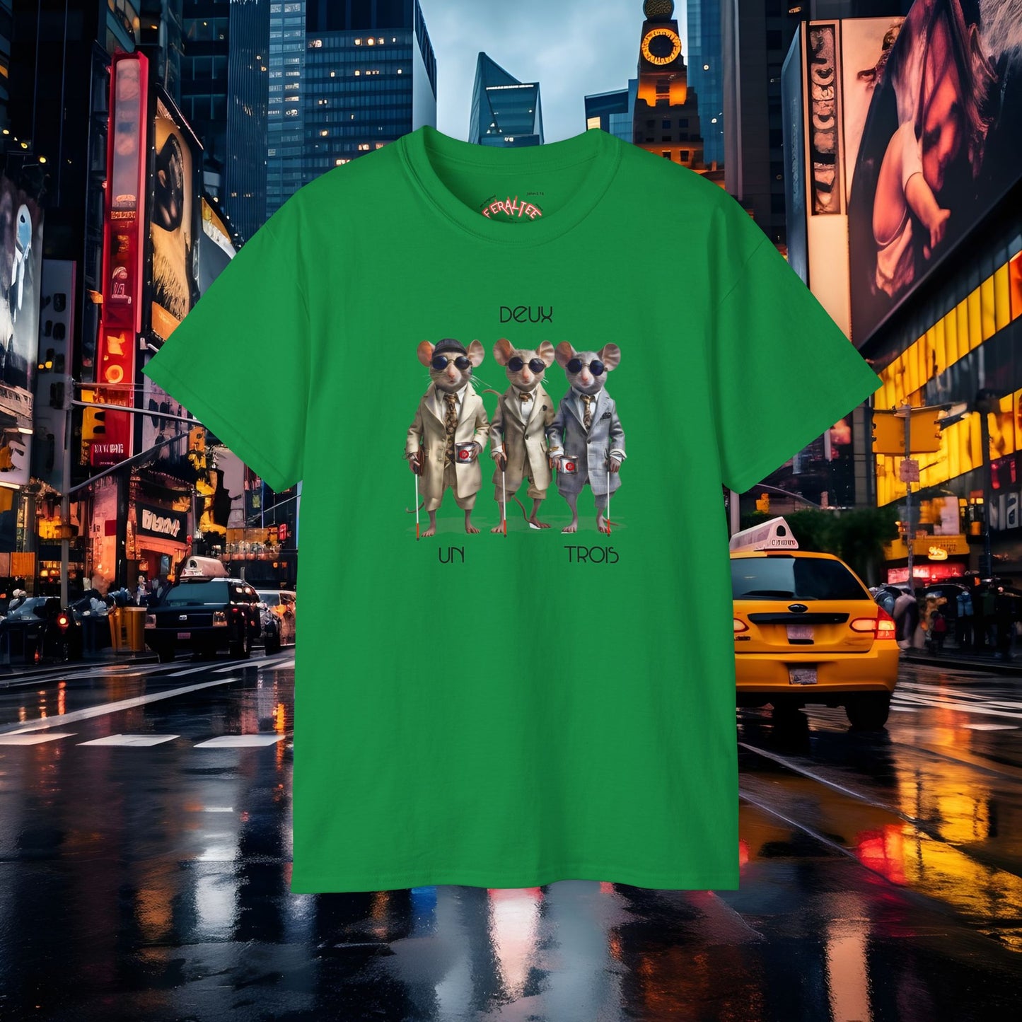 THREE BLIND MICE- Camiseta Unisex de Algodón Ultra Fino