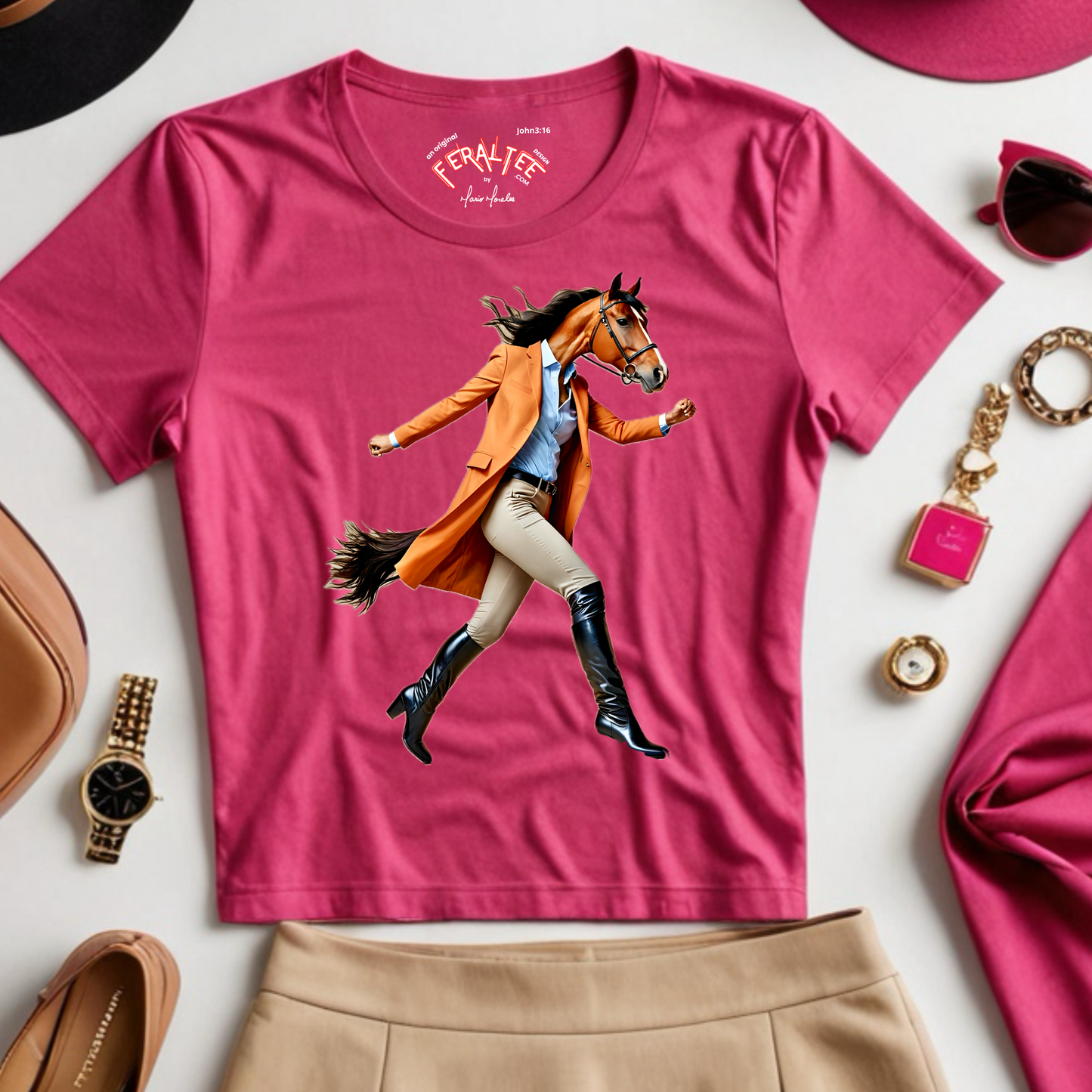 JUMENT Women's Midweight Cotton Tee - 6 Colors Available