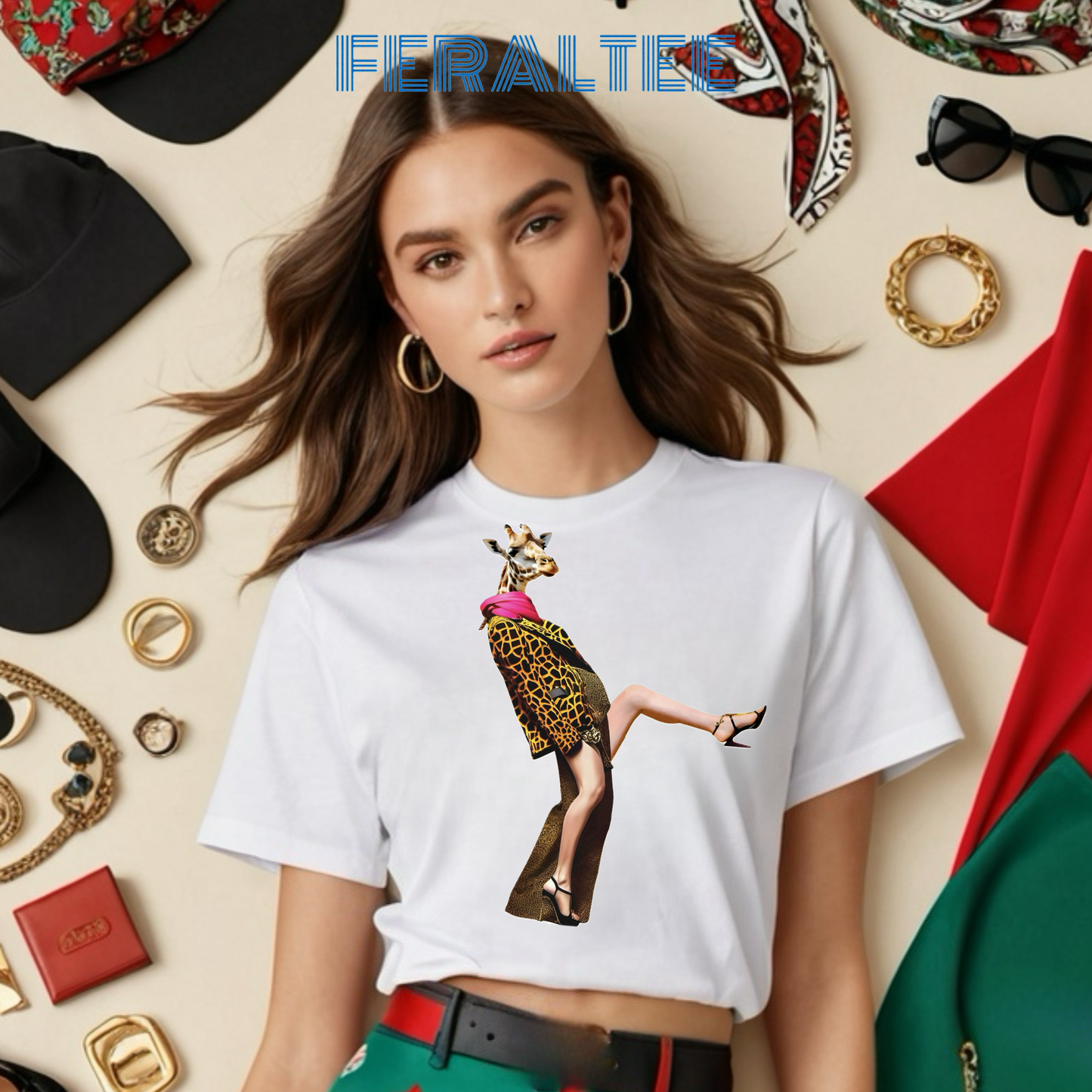 Camiseta de algodón de peso medio para mujer de ALTA MODA